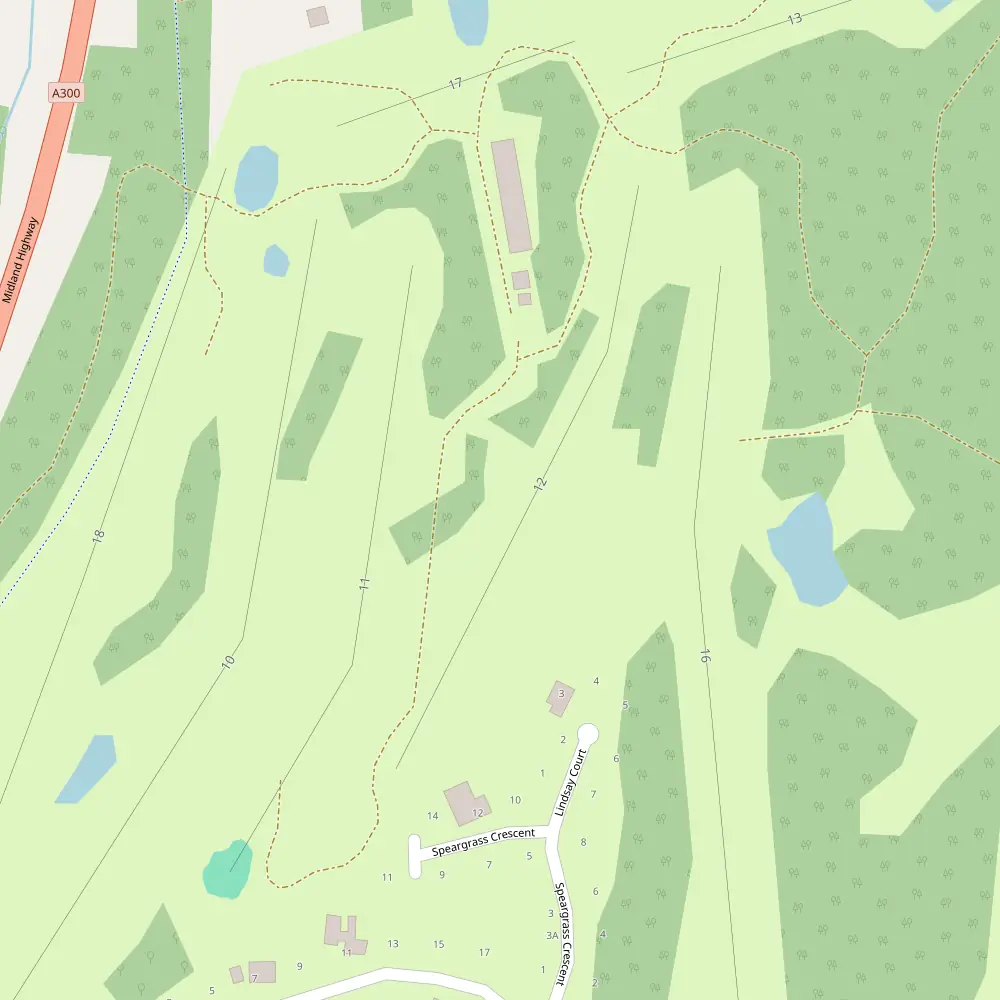 RACV Goldfields Hole 12 map
