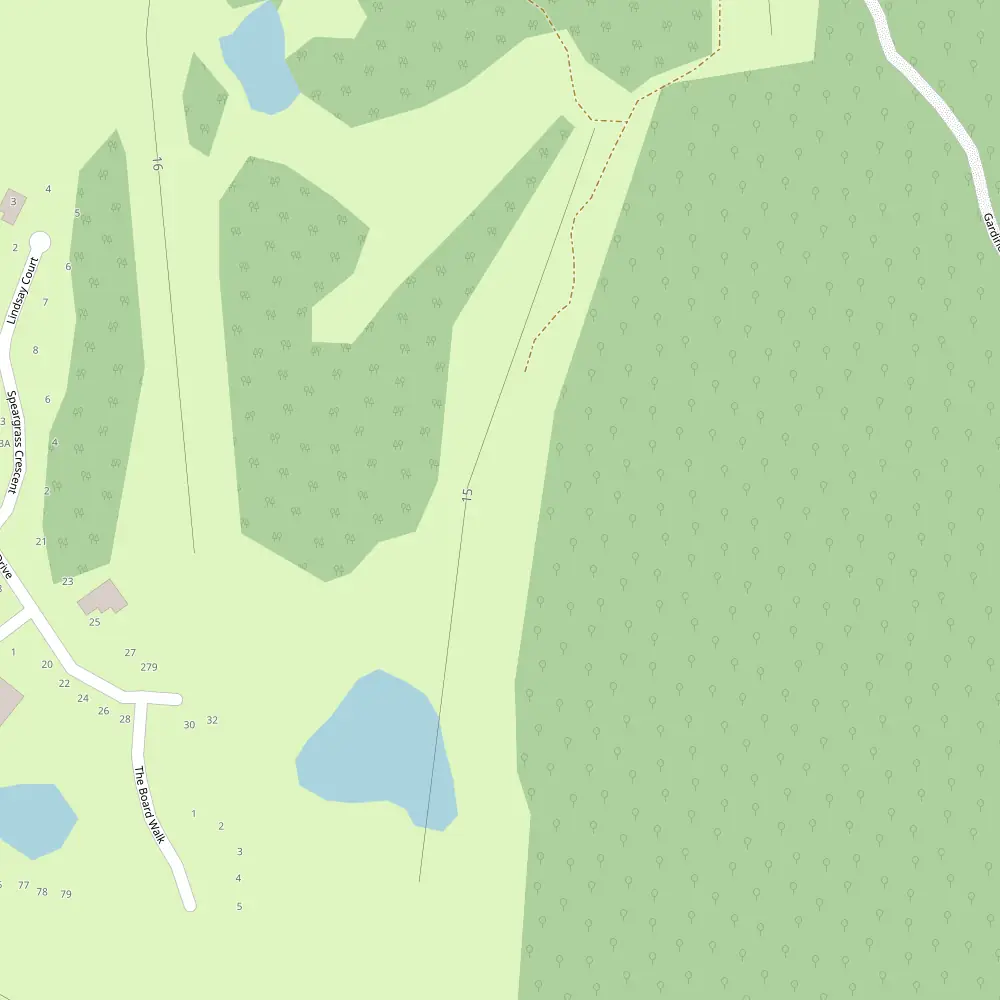 RACV Goldfields Hole 15 map