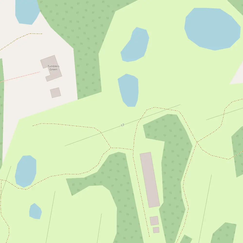 RACV Goldfields Hole 17 map
