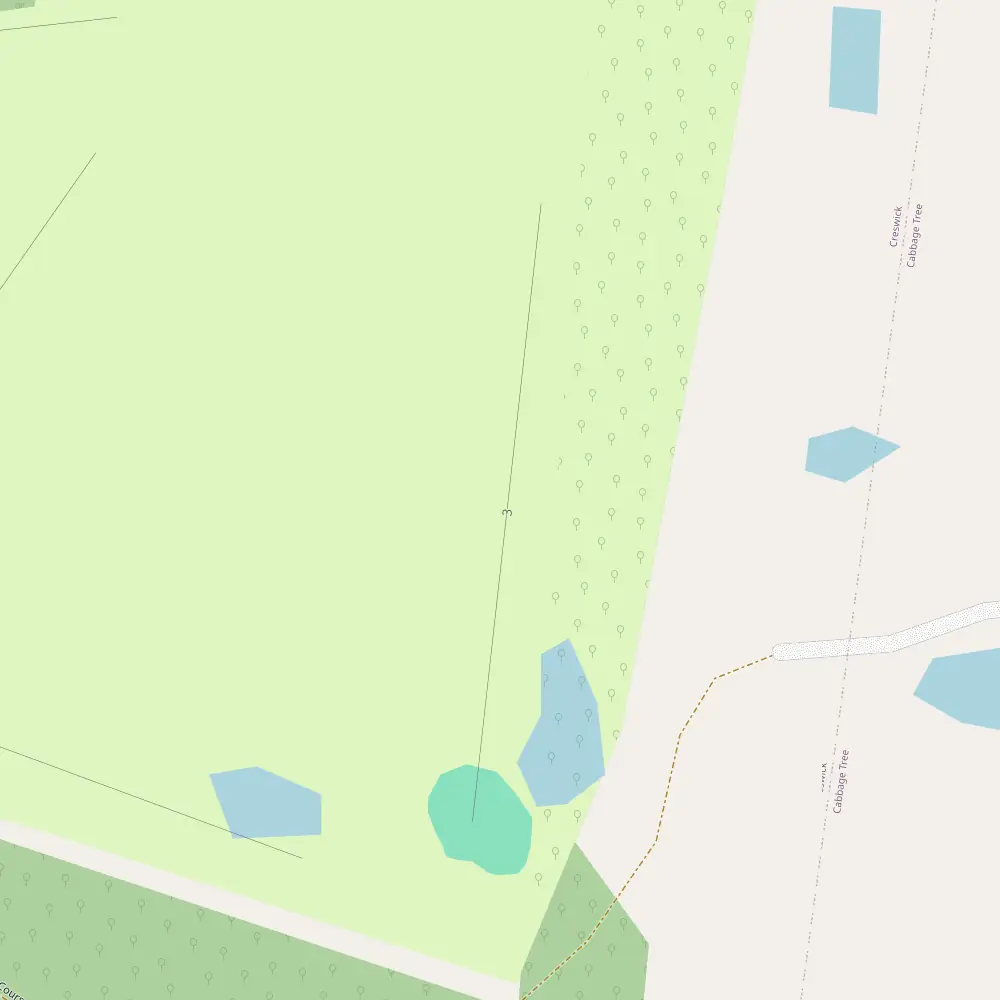 RACV Goldfields Hole 3 map