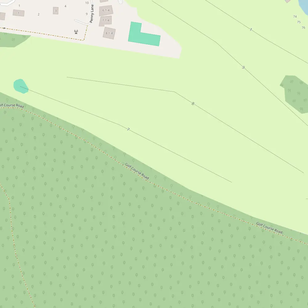 RACV Goldfields Hole 5 map