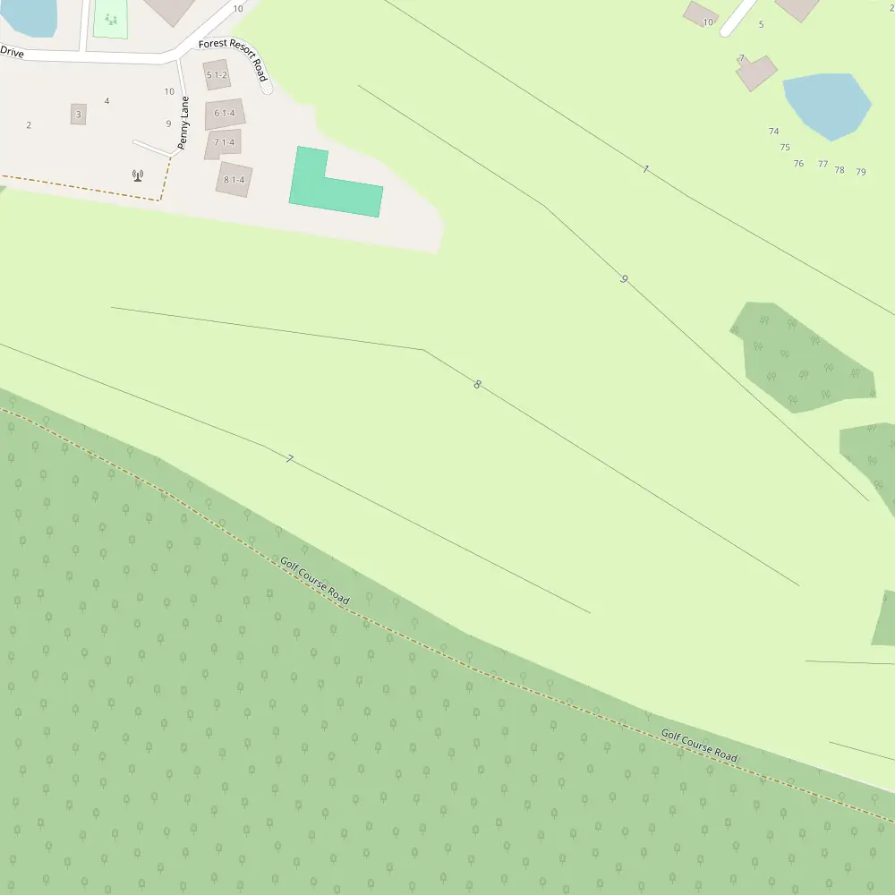 RACV Goldfields Hole 6 map