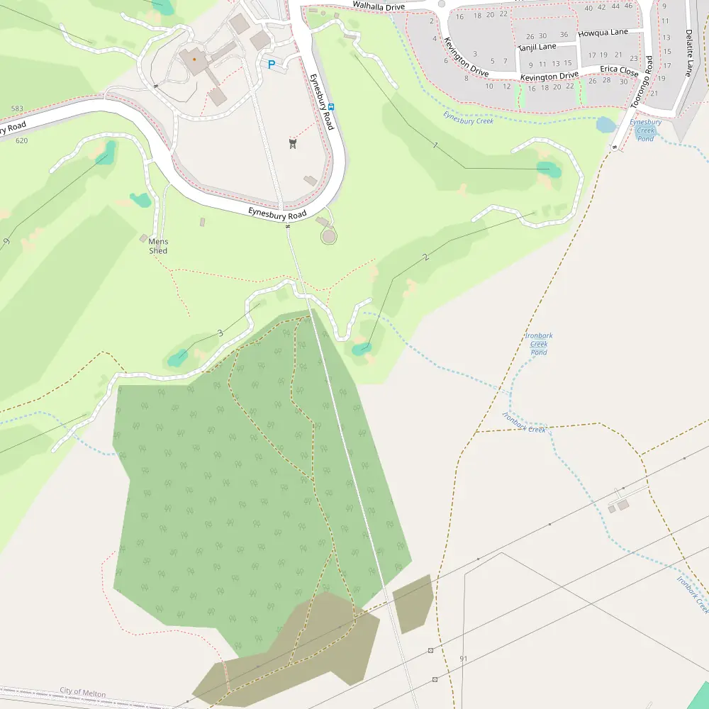 Eynesbury Golf Hole 2 map