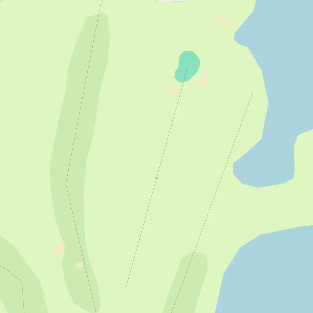 Gisborne Golf Club Hole 2 map