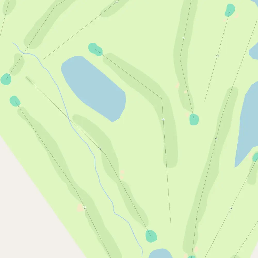 Gisborne Golf Club Hole 8 map