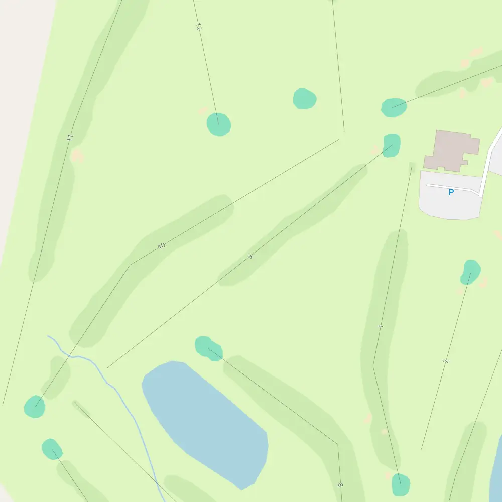 Gisborne Golf Club Hole 9 map