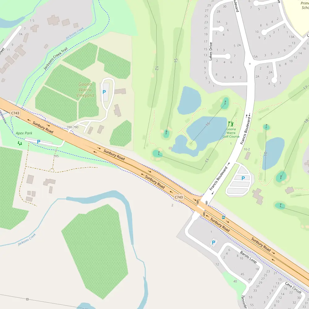 Goonawarra Golf Club Hole 11 map