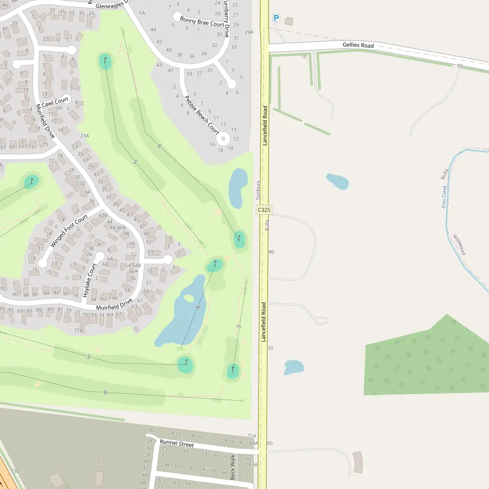 Goonawarra Golf Club Hole 6 map