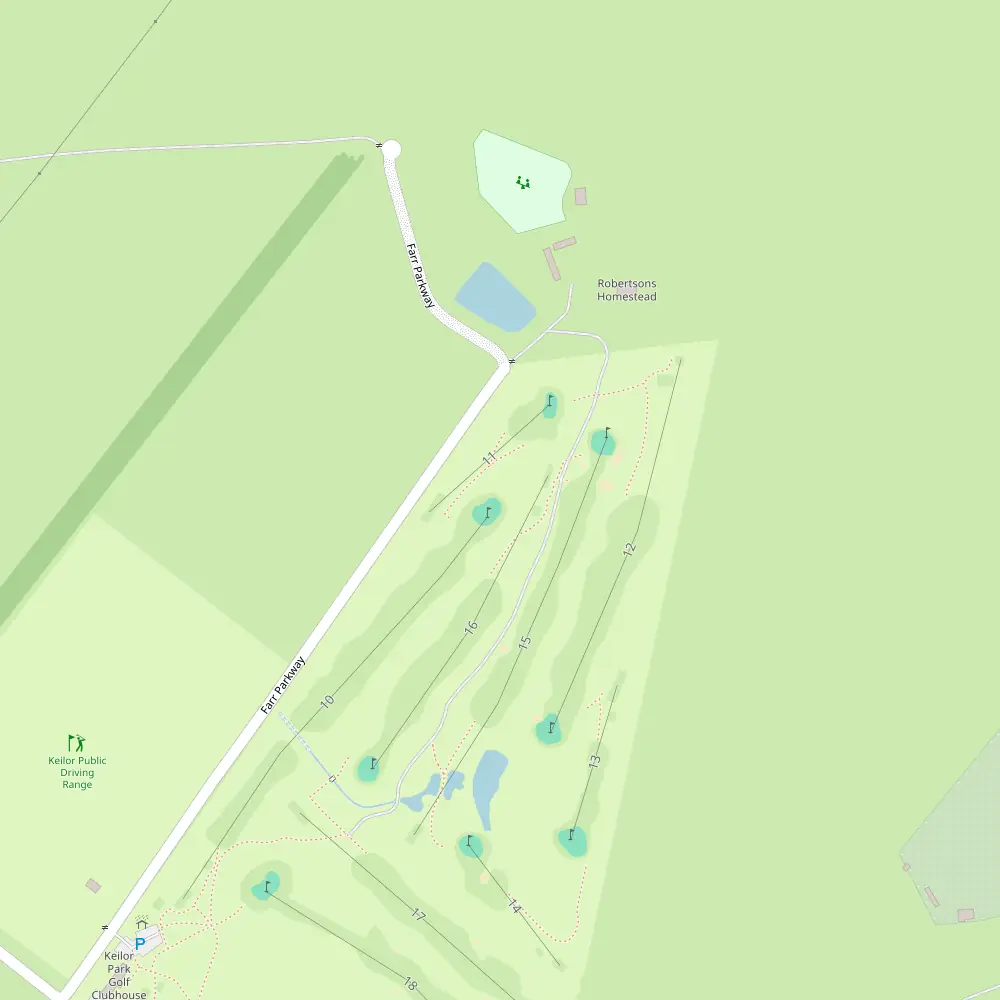 Keilor Public Golf Course Hole 10 map