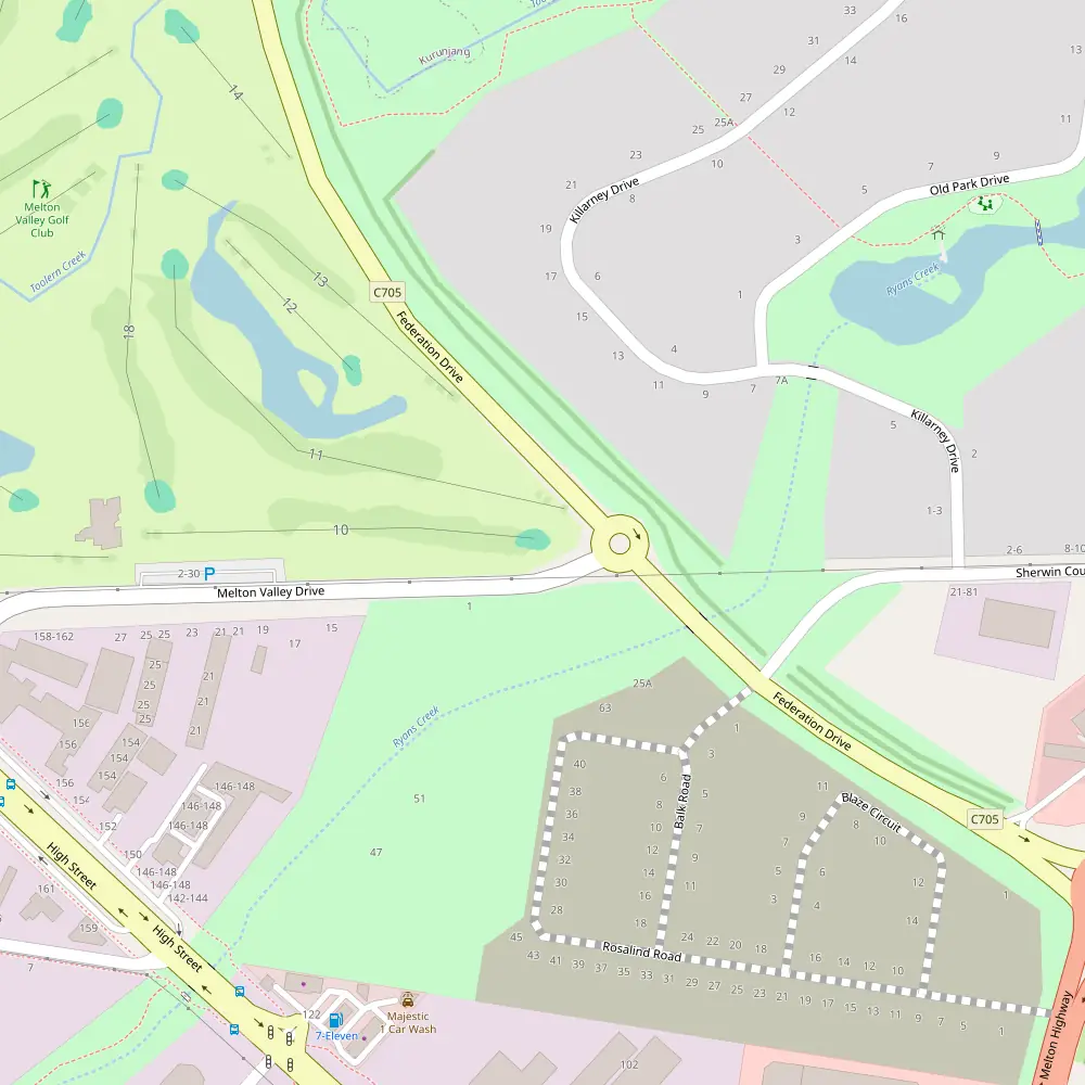 Melton Valley Golf Club Hole 10 map