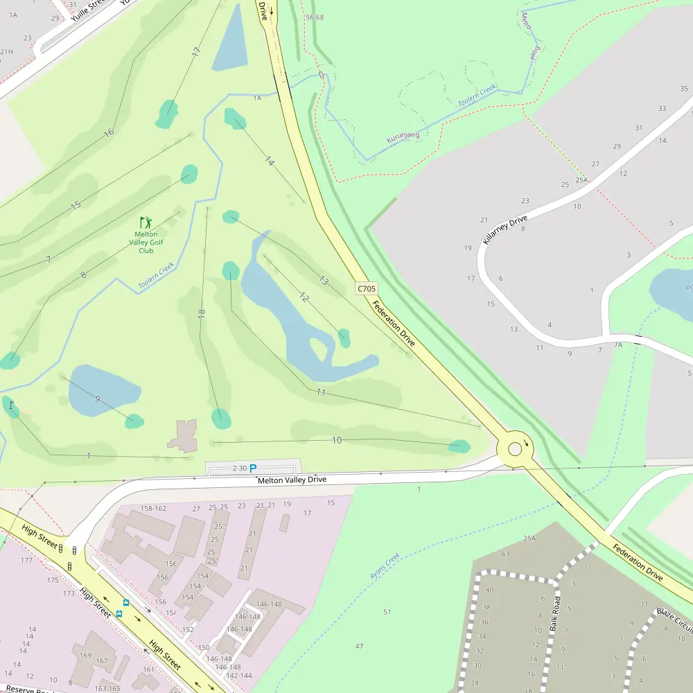 Melton Valley Golf Club Hole 12 map