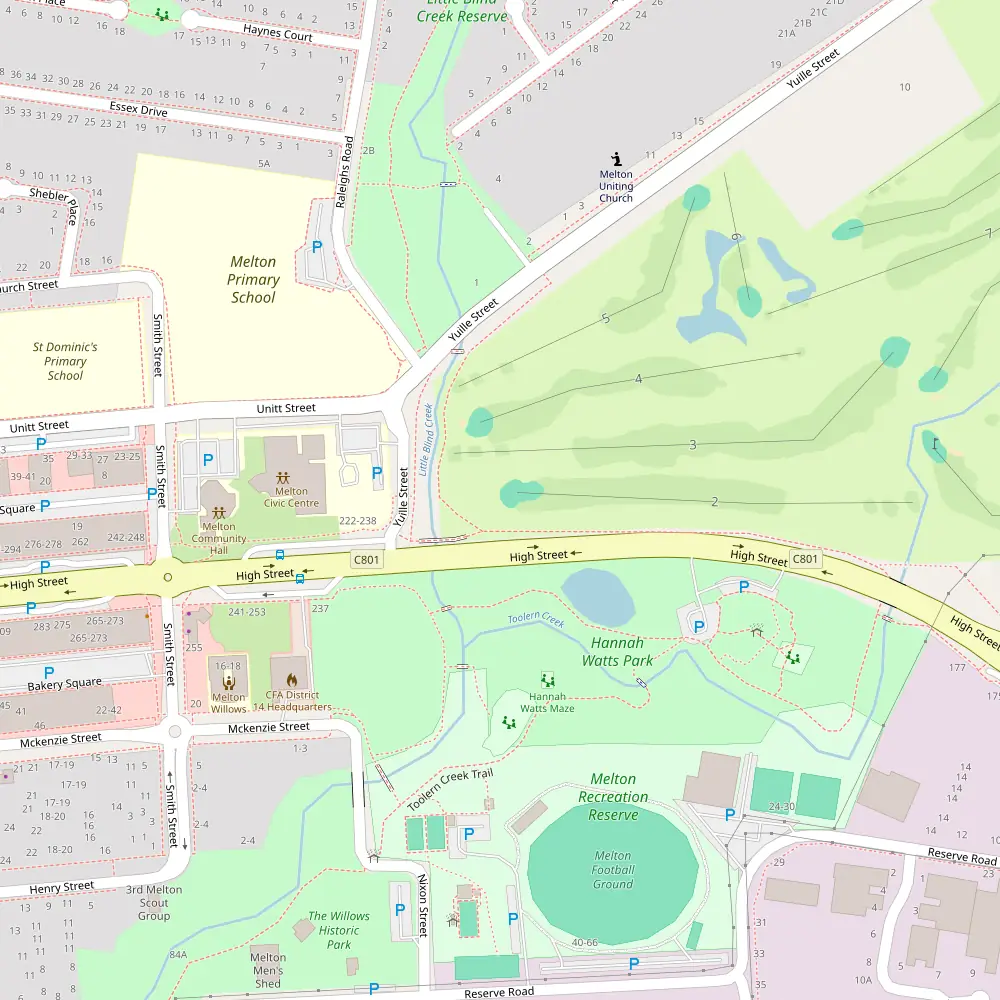 Melton Valley Golf Club Hole 2 map