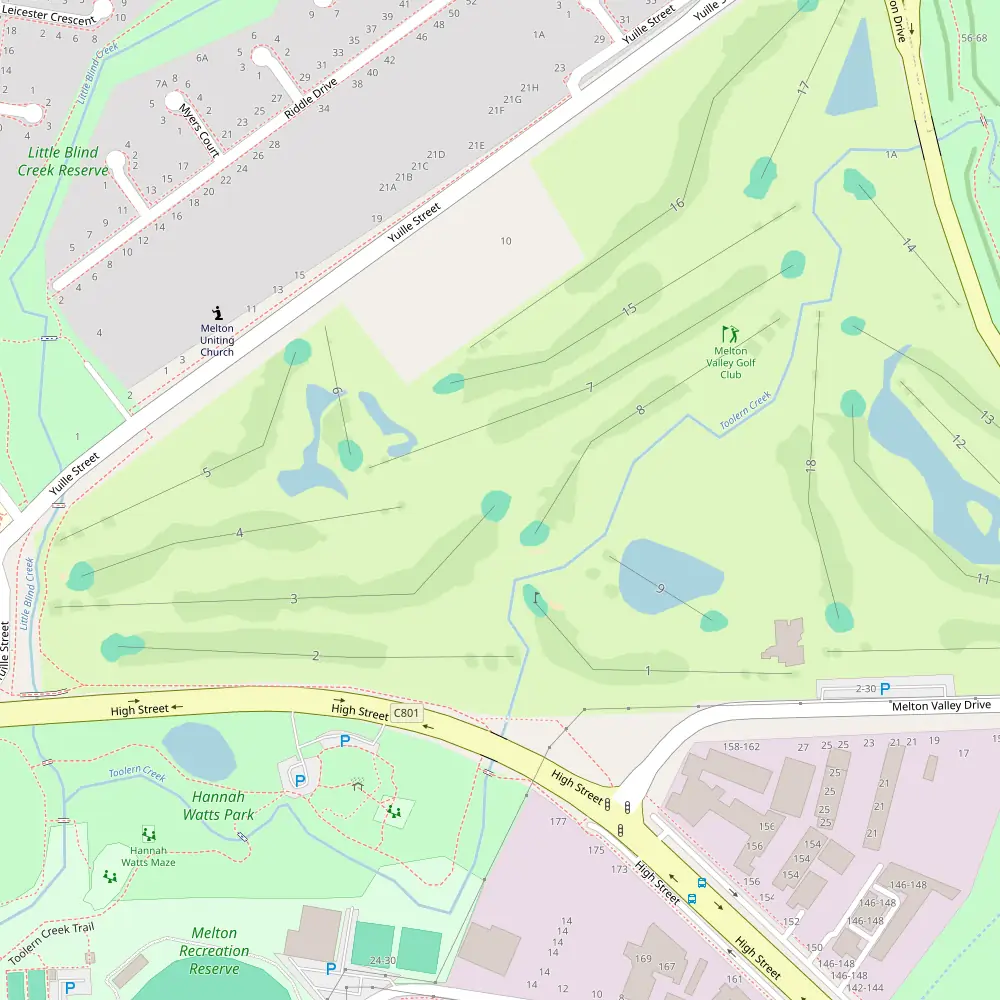 Melton Valley Golf Club Hole 3 map
