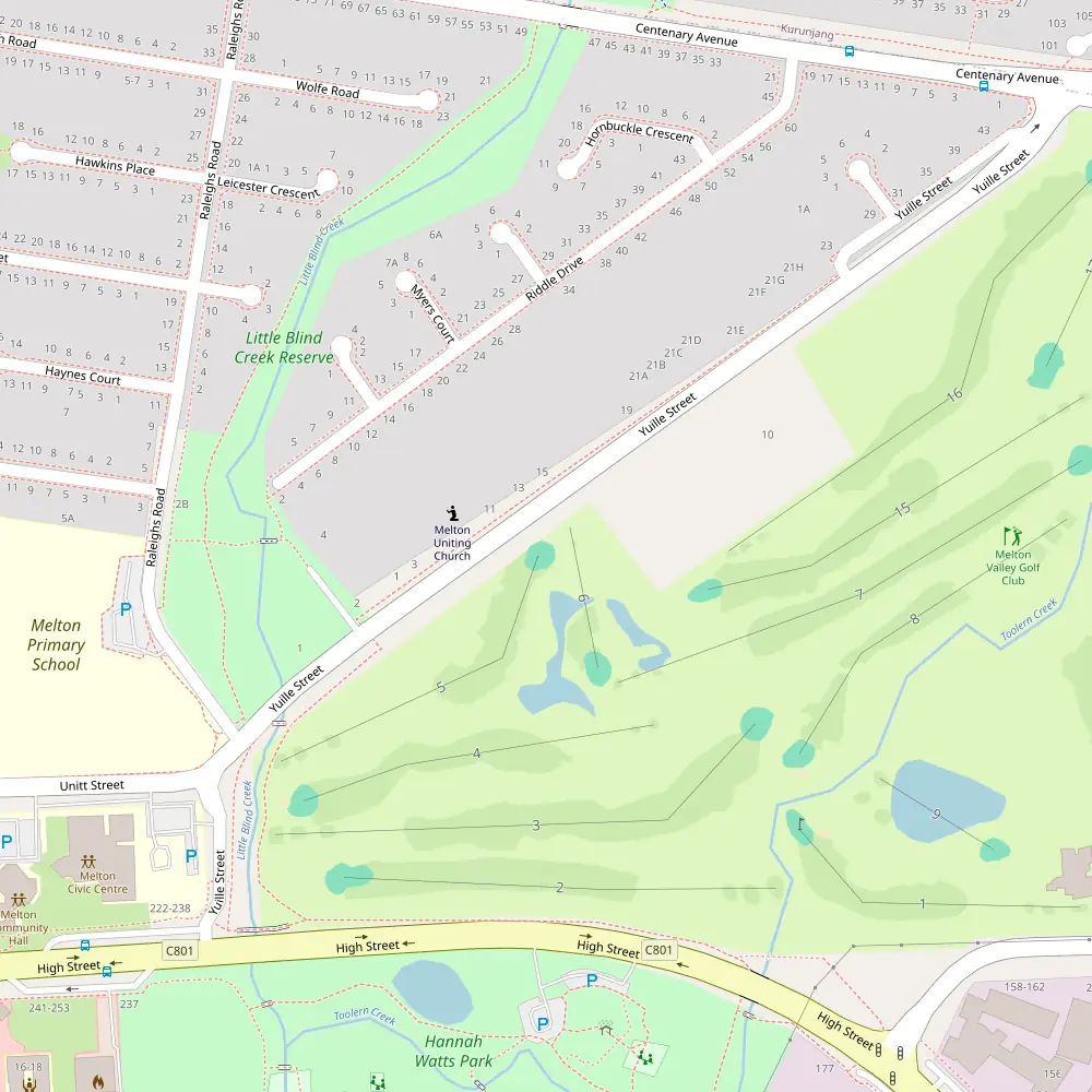 Melton Valley Golf Club Hole 5 map