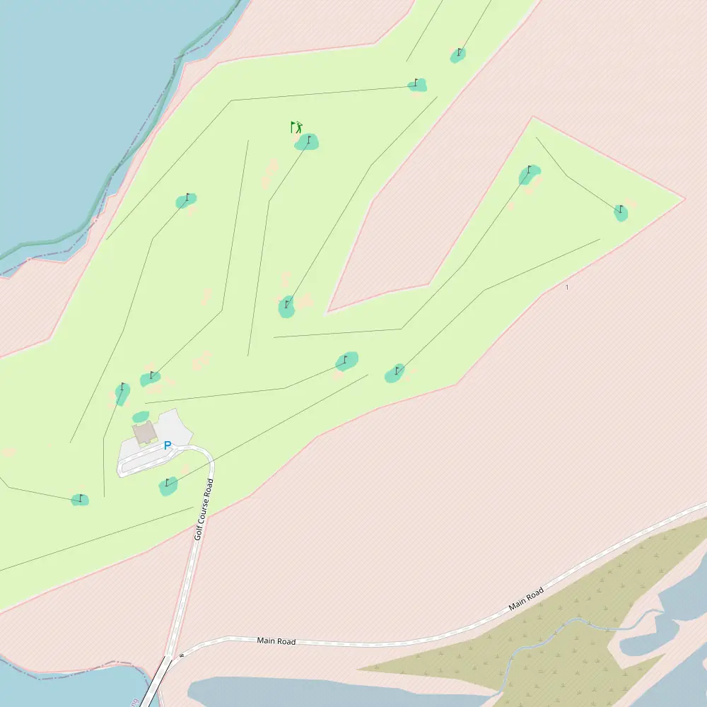 Queenscliff Golf Club Hole 1 map
