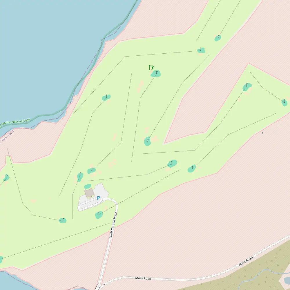 Queenscliff Golf Club Hole 16 map