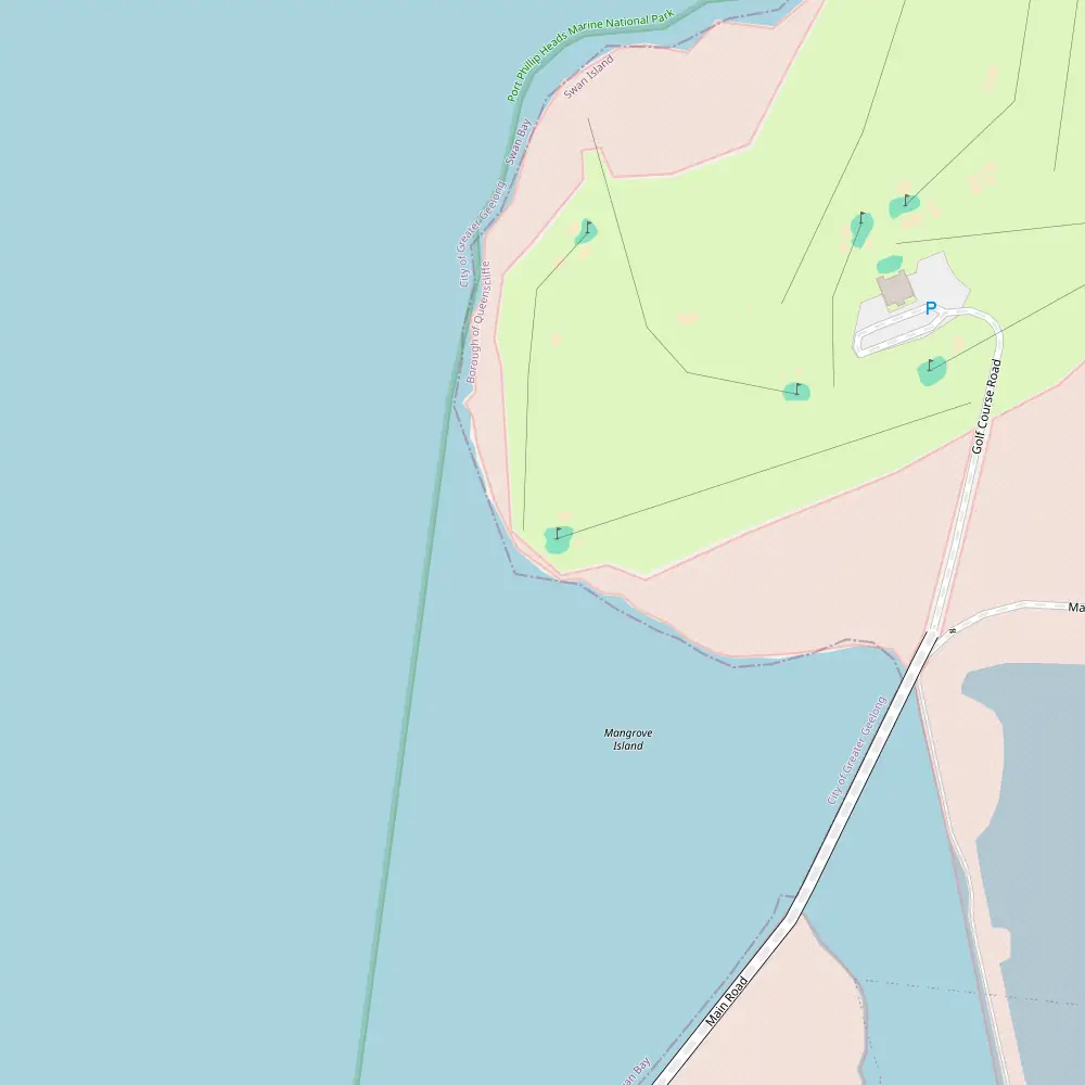 Queenscliff Golf Club Hole 6 map