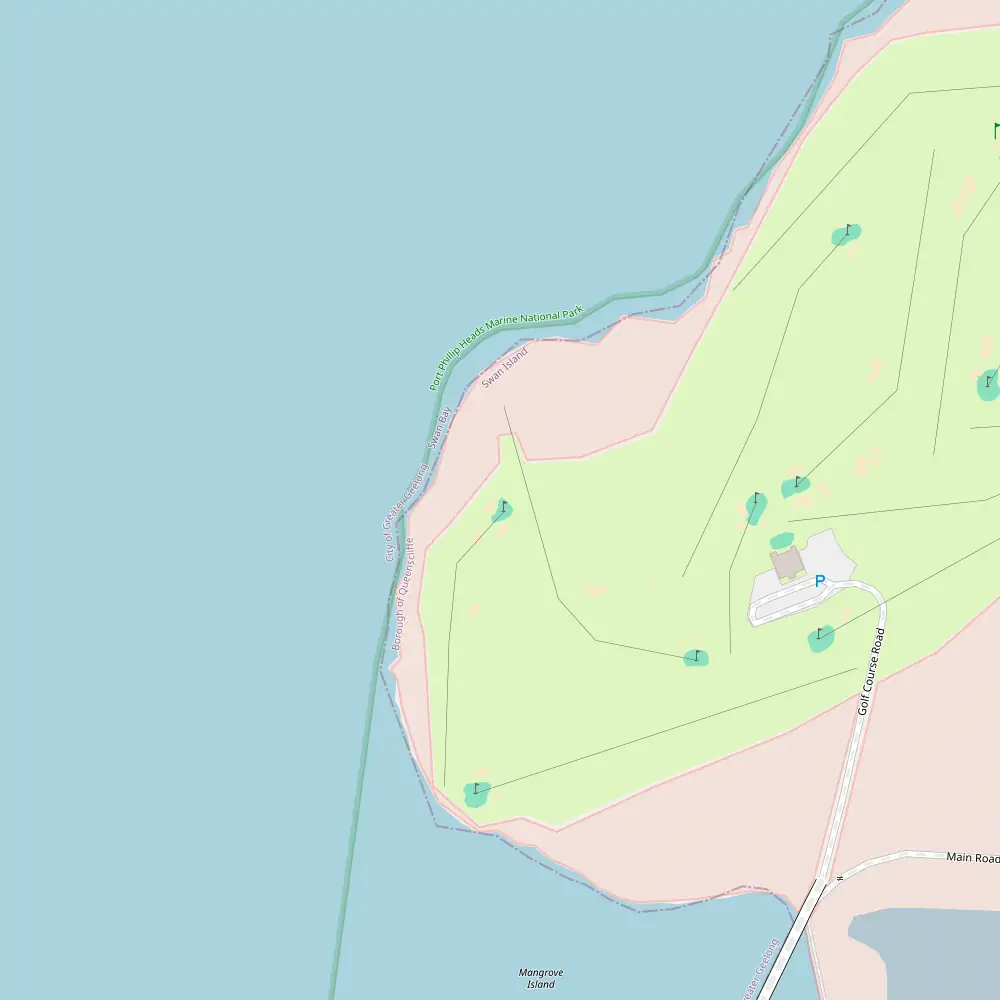 Queenscliff Golf Club Hole 7 map
