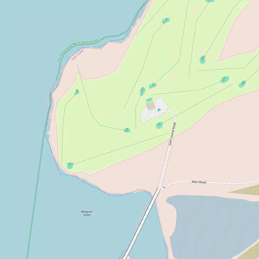 Queenscliff Golf Club Hole 8 map
