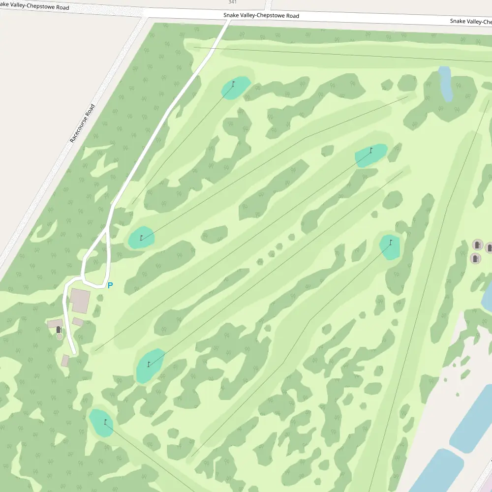 Snake Valley Golf Club Hole 1 map