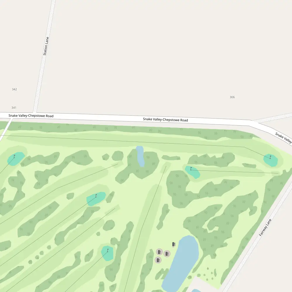 Snake Valley Golf Club Hole 13 map