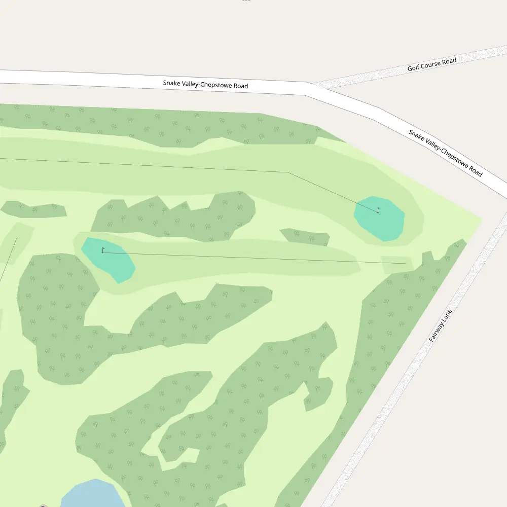 Snake Valley Golf Club Hole 14 map