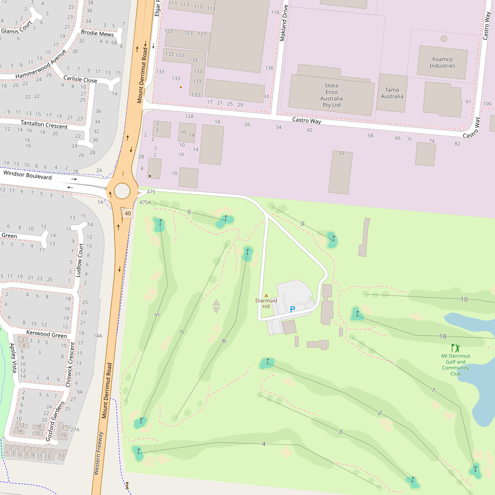 Sunshine Golf Club Hole 8 map