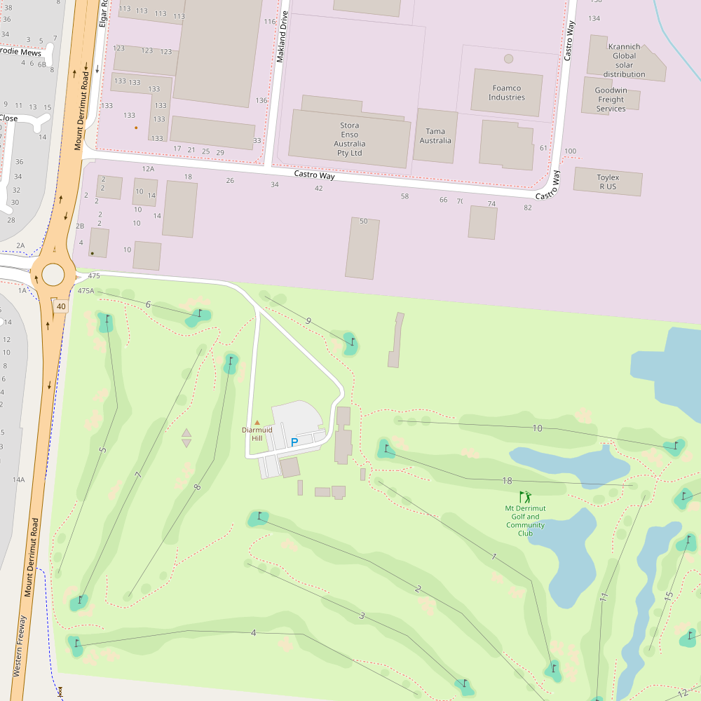 Sunshine Golf Club Hole 9 map