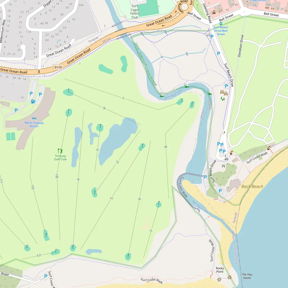 Torquay Hole 5 map