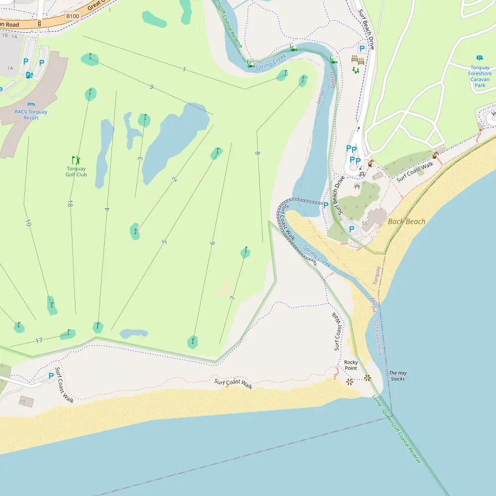 Torquay Hole 7 map