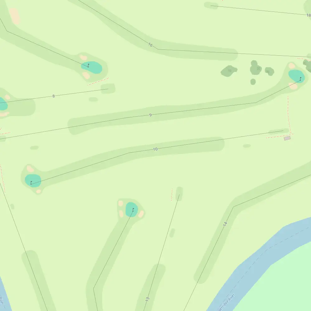 Werribee Park Hole 10 map