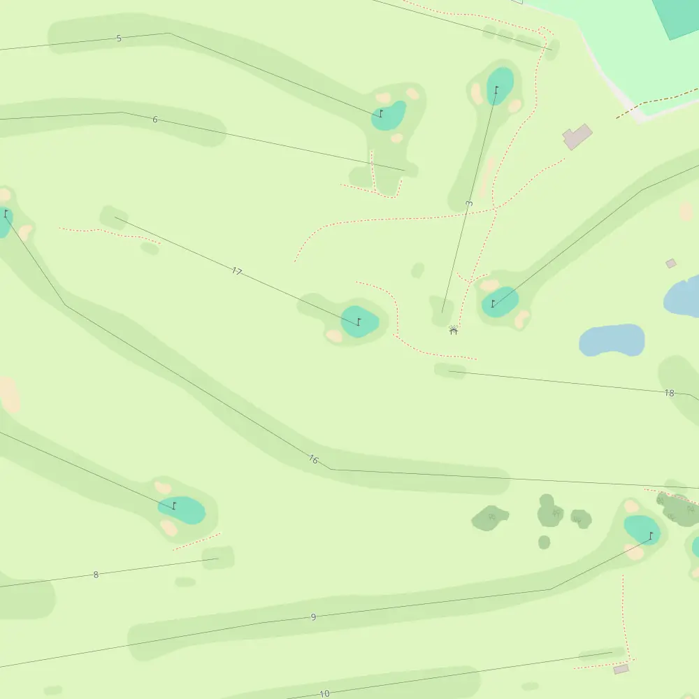 Werribee Park Hole 16 map