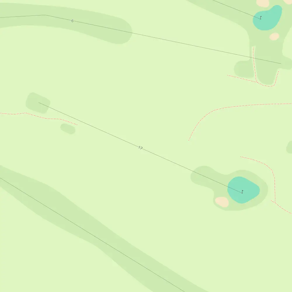 Werribee Park Hole 17 map