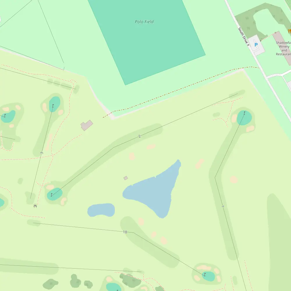 Werribee Park Hole 2 map