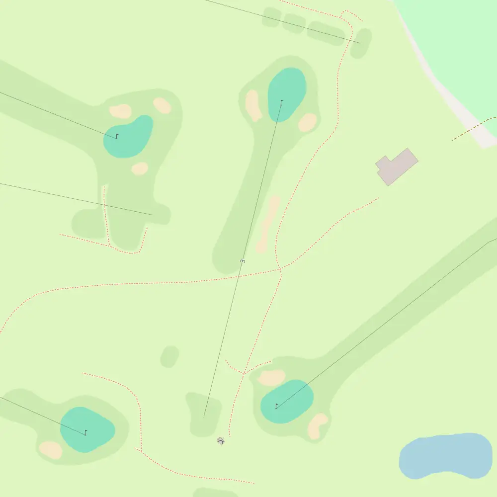Werribee Park Hole 3 map
