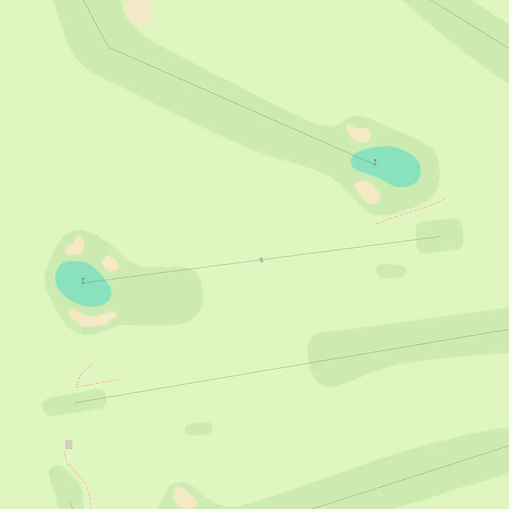 Werribee Park Hole 8 map