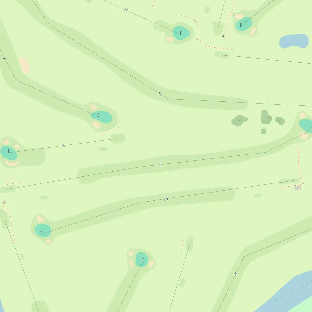 Werribee Park Hole 9 map